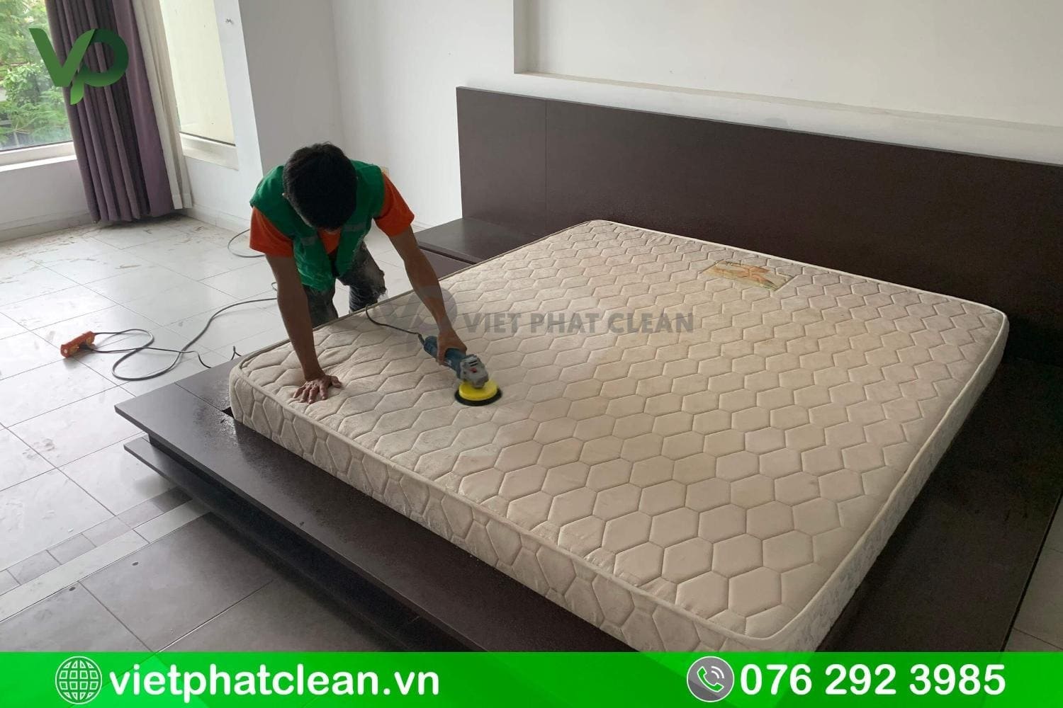 Dịch vụ giặt nệm tại nhà của Việt Phát Clean
