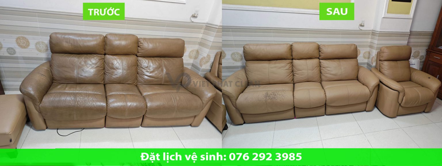 Vệ sinh sofa da – giả da
