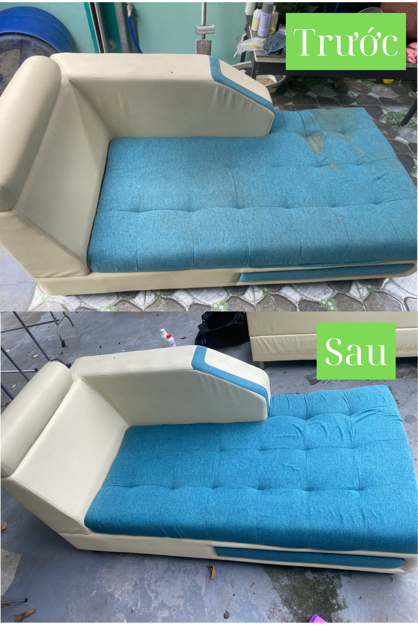 Kết quả sau khi sử dụng dịch vụ giặt ghế sofa quận 10