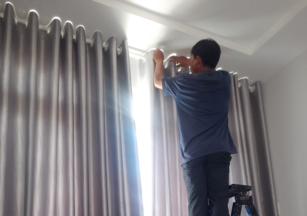 Phương pháp giặt rèm cửa được áp dụng tại Việt Phát Clean