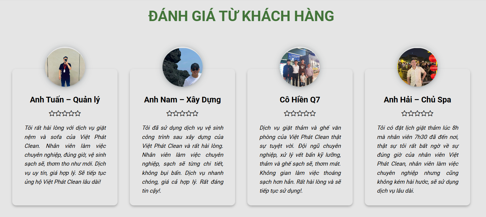 Đánh giá từ khách hàng
