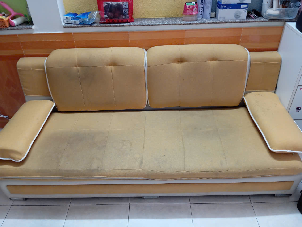 Sofa dễ tích tụ bụi mịn, vi khuẩn hay lông thú cưng