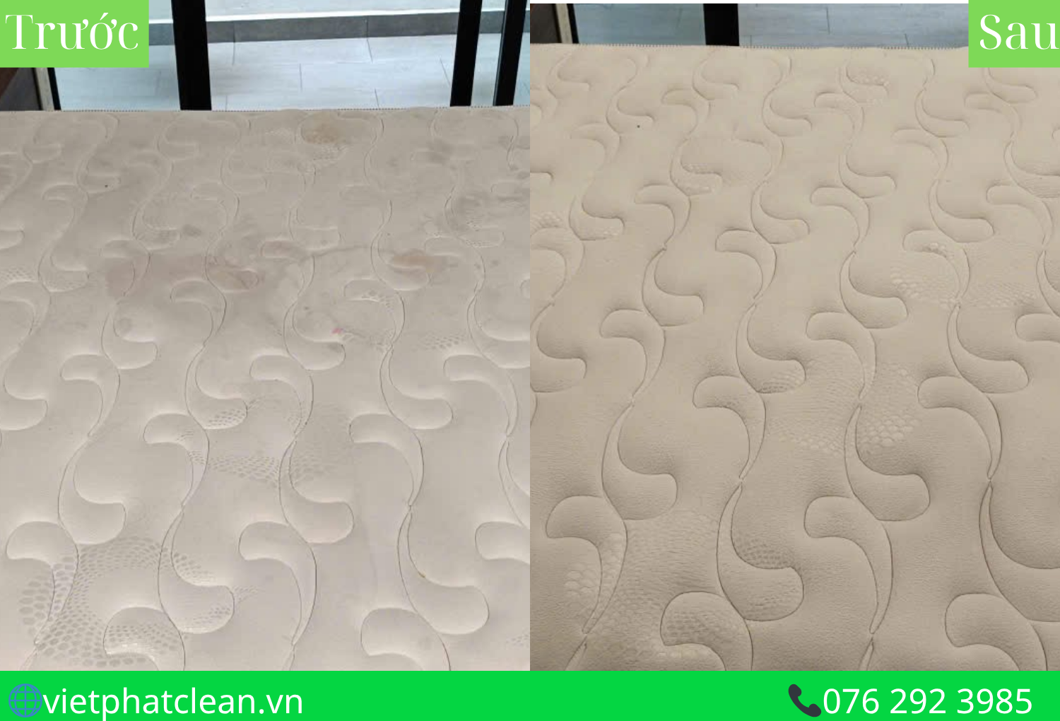 Kết quả sau khi sử dụng dịch vụ giặt nệm Quận 7