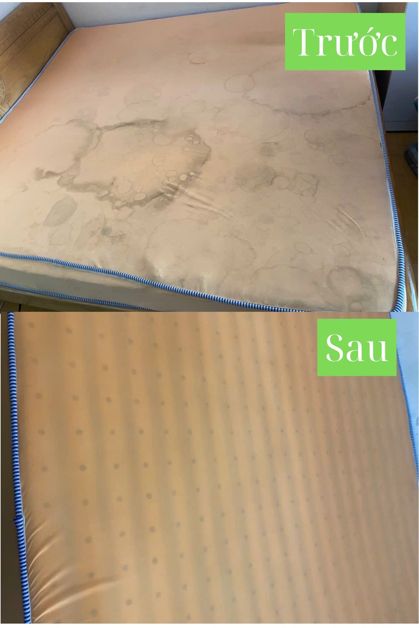 Kết quả sau khi sử dụng dịch vụ giặt nệm quận 3