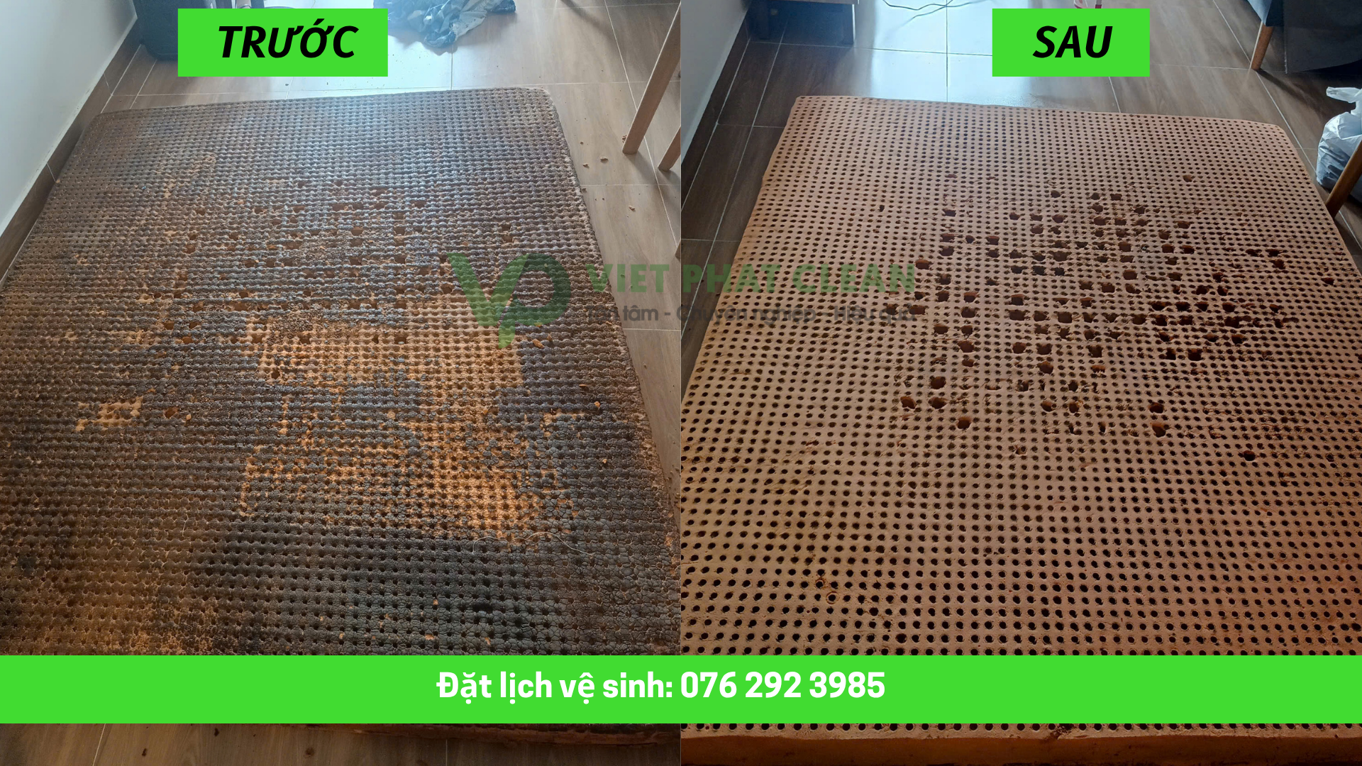 Việt Phát Clean chăm sóc cẩn thận từng loại nệm